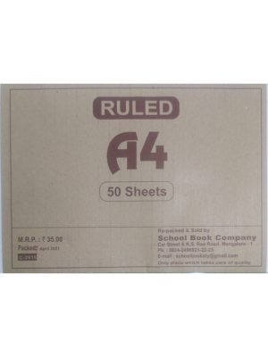 EXAM PAPER A4 RULED 50 SHEETS