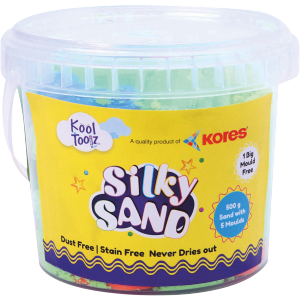KORES KOOL TOOLZ SILKY SAND 500 G SAND WITH 5 MOULDS