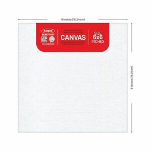 ANUPAM CANVAS BOARD 6X6 – BLANK, FOR OIL, ACRYLIC, GOUACHE & TEMPERA PAINTING