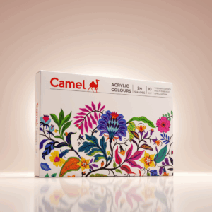 CAMEL ACRYLIC ULTRA COLOUR 24 SHADES – VIBRANT, PERMANENT, MULTI-SURFACE PAINTS FOR CANVAS, WOOD, FABRIC, PAPER & CERAMICS