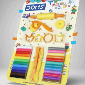 DOMS MODELLING CLAY 24-SHADE BLISTER PACK – SOFT, NON-TOXIC, KNEADABLE CLAY FOR KIDS & SCHOOL