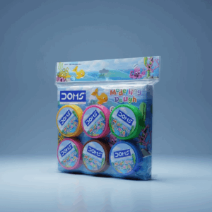 DOMS MODELLING DOUGH 6 SHADES – SOFT, KNEADABLE, NON-TOXIC CLAY FOR KIDS ART & CRAFT