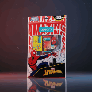APSARA MARVEL SPIDERMAN STATIONERY KIT – 8-PIECE DRAWING & ART SET | PERFECT GIFT FOR KIDS | FUN BIRTHDAY OR CHILDREN’S GIFT