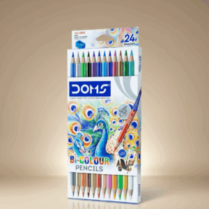 DOMS BI-COLOUR PENCILS – DOUBLE-ENDED, VIBRANT COLOURS FOR DRAWING & COLOURING
