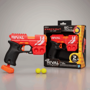 NERF RIVAL KNOCKOUT XX-100 BLASTER – 90 FPS, BREECH LOAD, INCLUDES 2 RIVAL ROUNDS, MULTICOLOUR