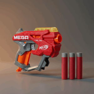 NERF MEGA TALON BLASTER – 3 ACCUSTRIKE DARTS, FOR KIDS & TEENS