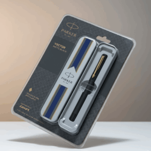 PARKER VECTOR FOUNTAIN PEN – MATTE BLACK WITH GOLD TRIM