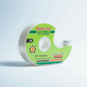 PLASTIC MUSIC 555 INVISIBLE TAPE DISPENSER – DURABLE & EASY TO USE