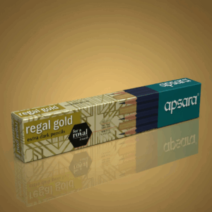 APSARA REGAL GOLD EXTRA DARK PENCILS – PACK OF 10